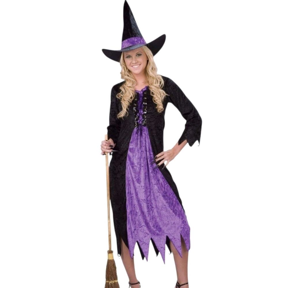 Totally Ghoul Purple Spider Witch Women's Halloween Costume One Size Fits Most